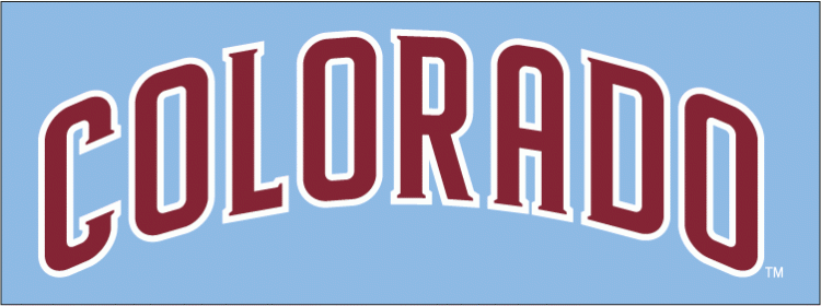 Colorado Rapids 2007-Pres Wordmark Logo DTF transfer for t shirt